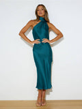Ladies Elegant Backless Daily Midi Dress GQRZ - SWEETKAMA