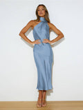 Ladies Elegant Backless Daily Midi Dress GQRZ - SWEETKAMA