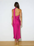 Ladies Elegant Backless Daily Midi Dress GQRZ - SWEETKAMA