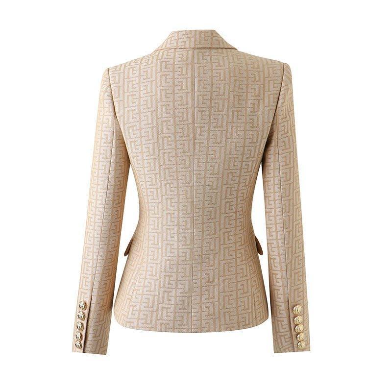 Ladies Elegant Color Block Blazer 11206 - SWEETKAMA