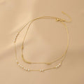 Ladies Elegant White Beads Necklace SKAJ021 - SWEETKAMA