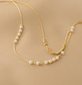 Ladies Elegant White Beads Necklace SKAJ021 - SWEETKAMA