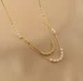 Ladies Elegant White Beads Necklace SKAJ021 - SWEETKAMA