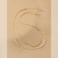 Ladies Elegant White Beads Necklace SKAJ021 - SWEETKAMA