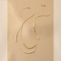 Ladies Elegant White Beads Necklace SKAJ021 - SWEETKAMA