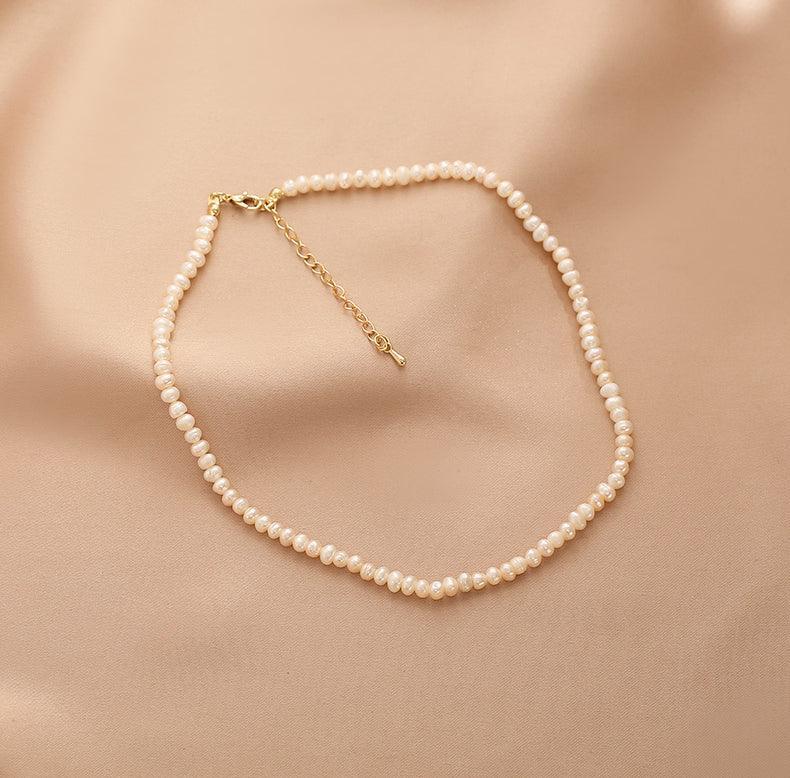 Ladies Fake Pearl Beads Circle Disc Pendent Necklace Set SKAJ010 - SWEETKAMA