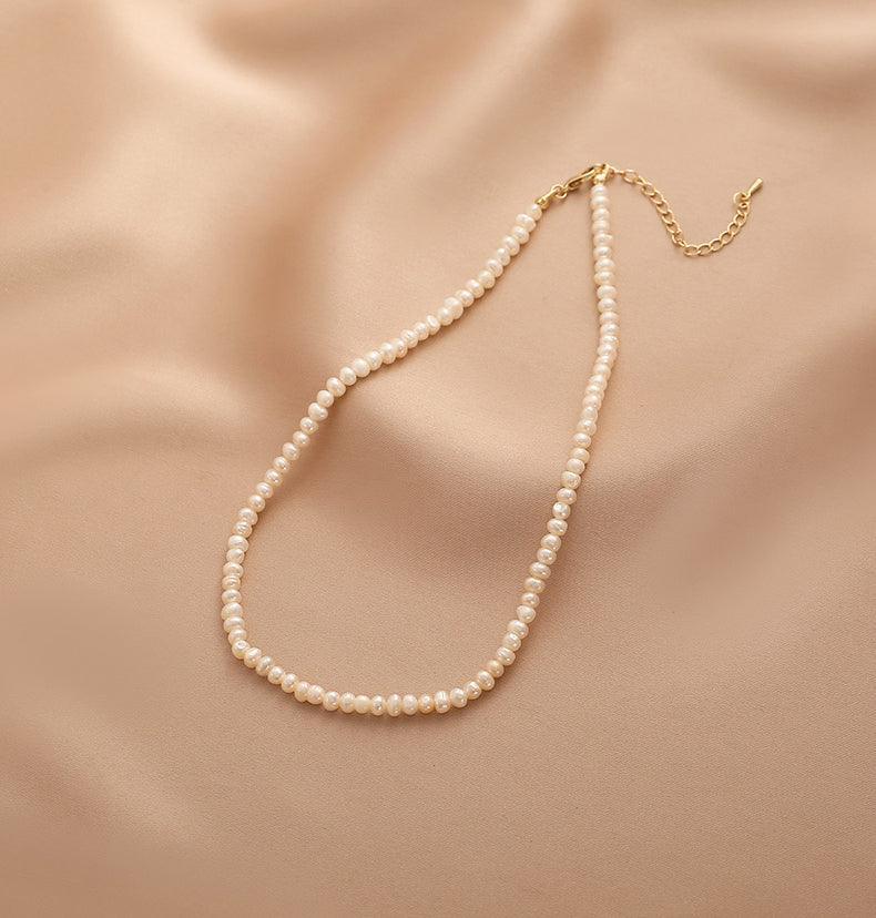 Ladies Fake Pearl Beads Circle Disc Pendent Necklace Set SKAJ010 - SWEETKAMA