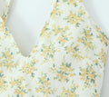 Ladies Floral Print Bustier Sleeveless Midi Dress C2723 - SWEETKAMA