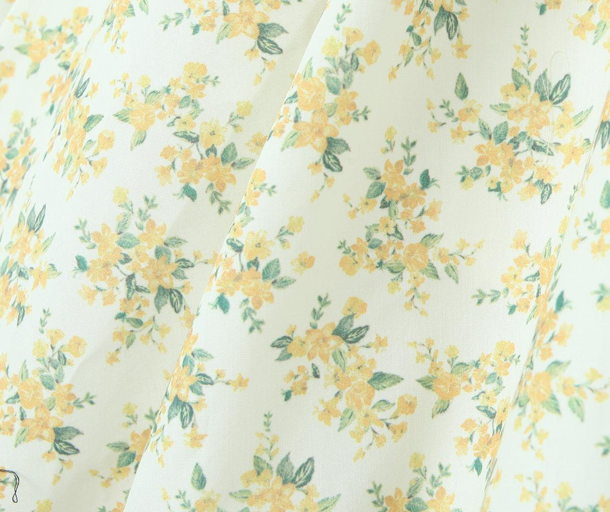 Ladies Floral Print Bustier Sleeveless Midi Dress C2723 - SWEETKAMA