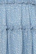 Ladies Flounce Flower Print Daily Mini Dress 1101 - SWEETKAMA