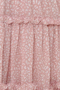 Ladies Flounce Flower Print Daily Mini Dress 1101 - SWEETKAMA