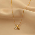 Ladies Golden Fishtail Necklace SKAJ036 - SWEETKAMA