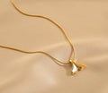 Ladies Golden Fishtail Necklace SKAJ036 - SWEETKAMA