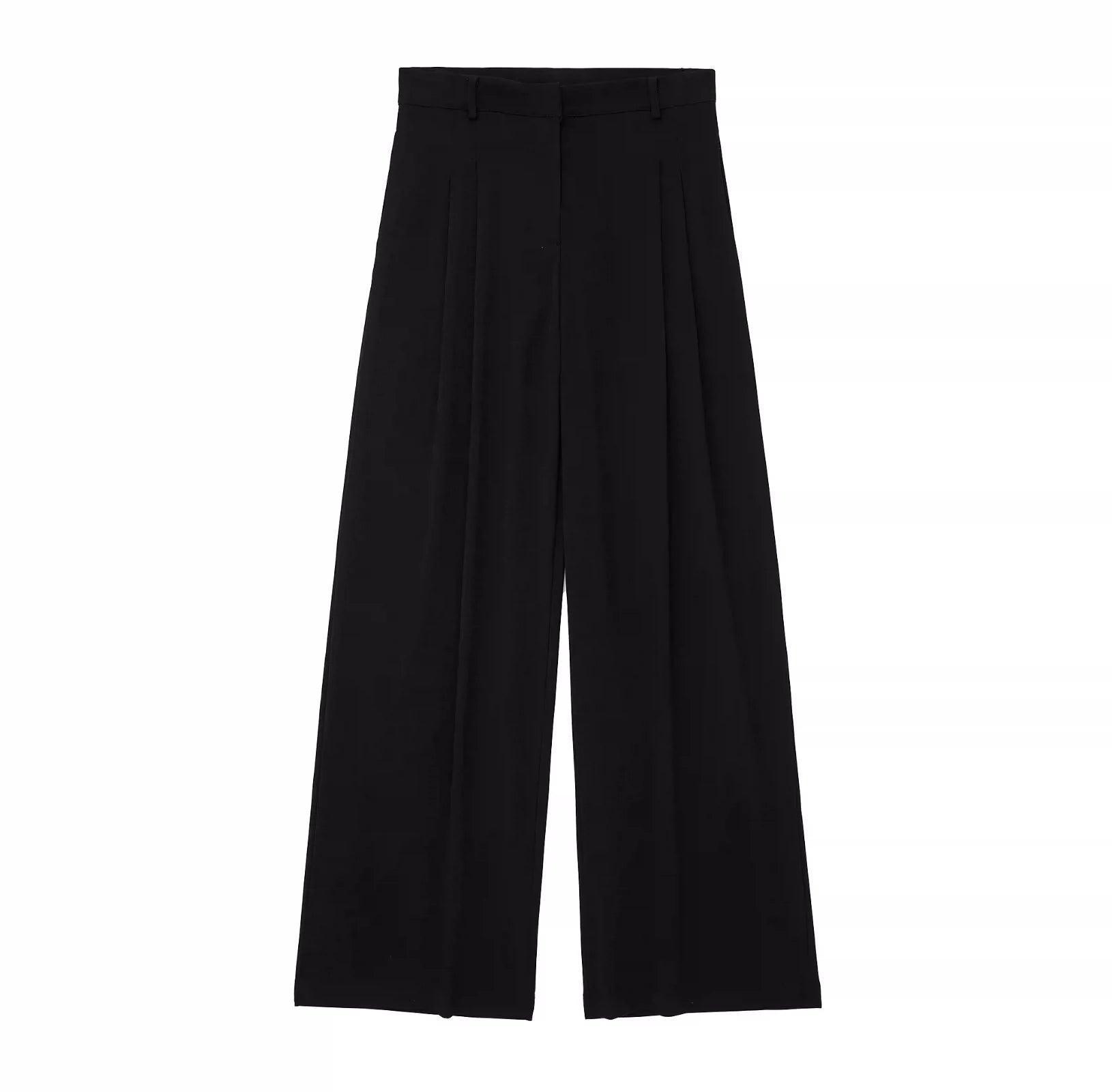 Ladies Halterneck Vest and Straight Pants Set 2251 - SWEETKAMA