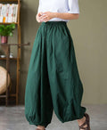 Ladies High Waist Lantern Leg Daily Pants 1045 - SWEETKAMA