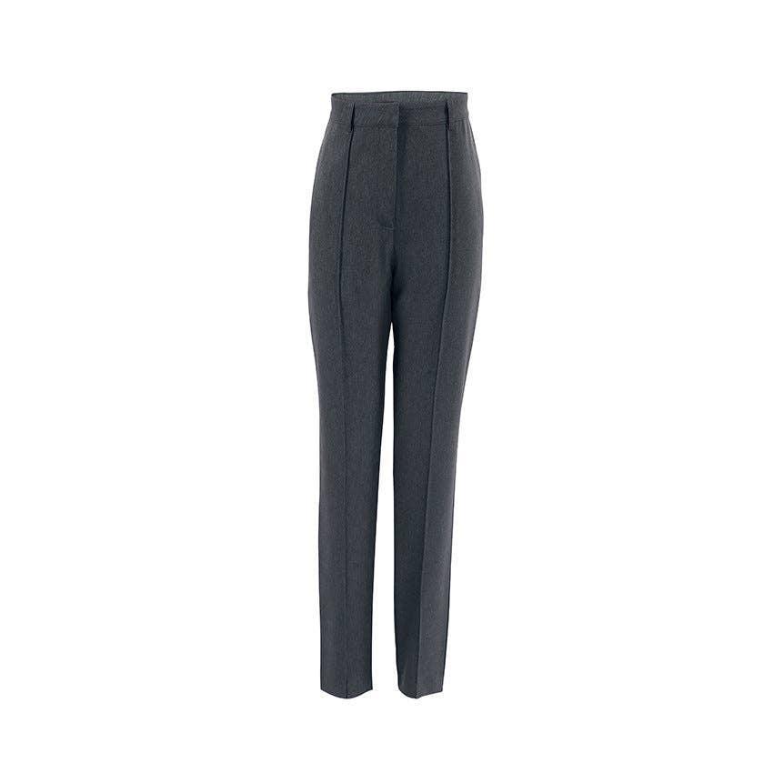 Ladies High Waist Stright Leg Suit Pants C-K7040 - SWEETKAMA