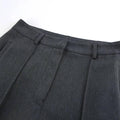 Ladies High Waist Stright Leg Suit Pants C-K7040 - SWEETKAMA