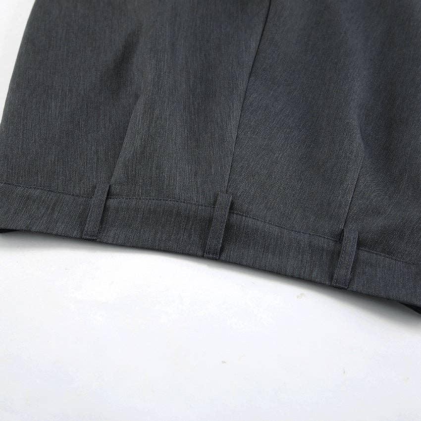 Ladies High Waist Stright Leg Suit Pants C-K7040 - SWEETKAMA
