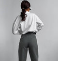 Ladies High Waist Stright Leg Suit Pants C-K7040 - SWEETKAMA