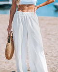 Ladies High Waist Wide Leg Daily Pants 1028 - SWEETKAMA