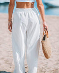 Ladies High Waist Wide Leg Daily Pants 1028 - SWEETKAMA