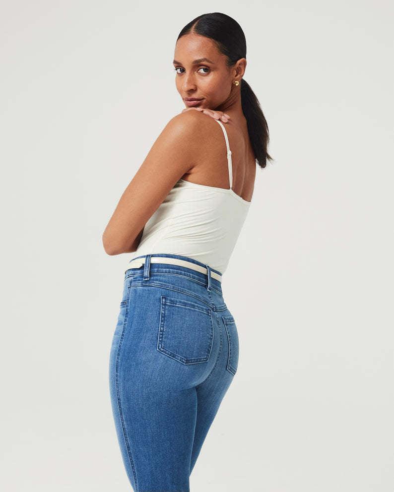 Ladies High Waisted Flare Denim Pants 925 - SWEETKAMA