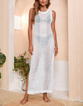 Ladies Hollow Style Bikini Cover Up Midi Dress HGH7148 - SWEETKAMA