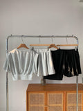 Ladies Hoodie Feeling Top and Shorts 2PCS Set SKST401 - SWEETKAMA