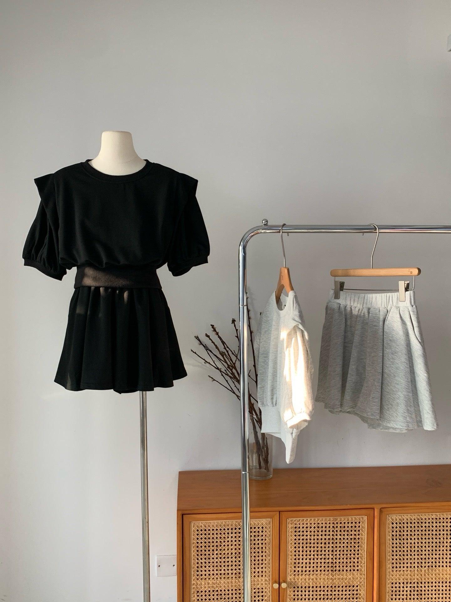 Ladies Hoodie Feeling Top and Shorts 2PCS Set SKST401 - SWEETKAMA