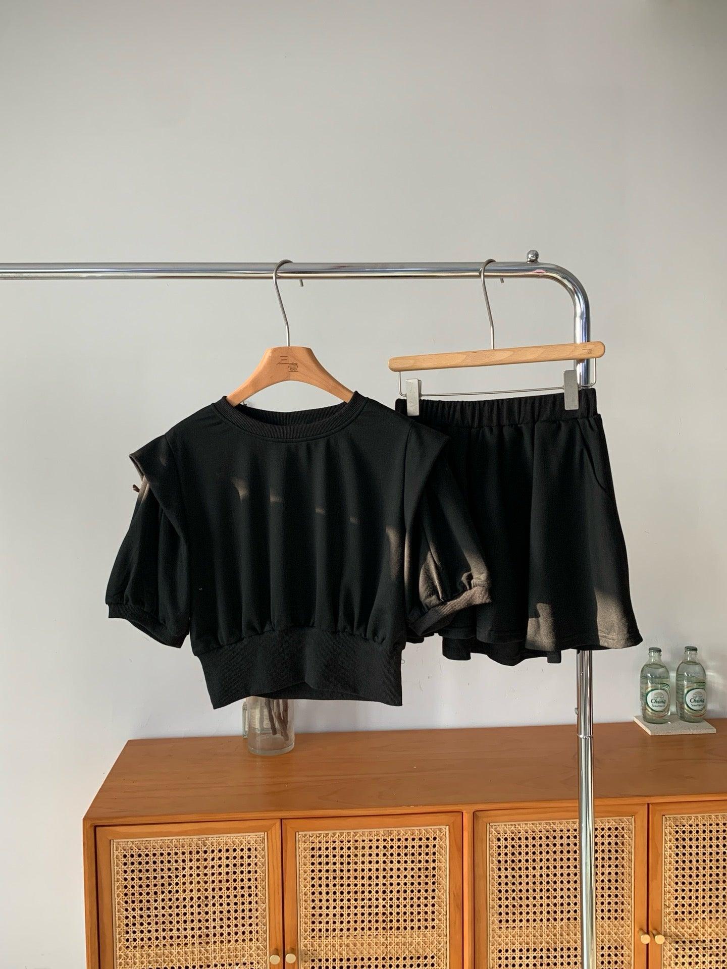 Ladies Hoodie Feeling Top and Shorts 2PCS Set SKST401 - SWEETKAMA