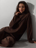 Ladies Irregular Stright Leg Loose Swearter Set TZ0050 - SWEETKAMA