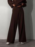 Ladies Irregular Stright Leg Loose Swearter Set TZ0050 - SWEETKAMA