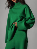 Ladies Irregular Stright Leg Loose Swearter Set TZ0050 - SWEETKAMA