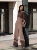 Ladies Irregular Stright Leg Loose Swearter Set TZ0050 - SWEETKAMA