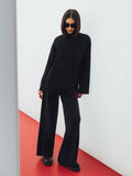 Ladies Irregular Stright Leg Loose Swearter Set TZ0050 - SWEETKAMA