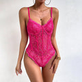 Ladies Lace Lingerie Bodysuit See Through Teddy M60427 - SWEETKAMA