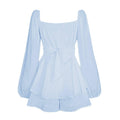 Ladies Lantern Sleeves Square Neck Daily Romper GKAF - SWEETKAMA