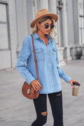 Ladies Lapel Button Down Casual Daily Shirt MN2102 - SWEETKAMA