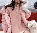Ladies Lapel V-Neck Sweater and Pants 2PCS Set 8366 - SWEETKAMA