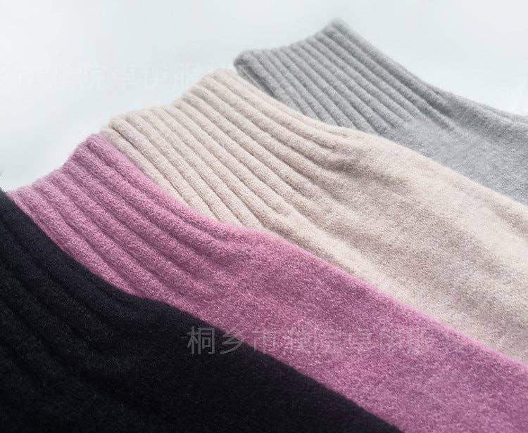 Ladies Lapel V-Neck Sweater and Pants 2PCS Set 8366 - SWEETKAMA
