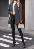 Ladies Long Sleeves Open Daily Coat SK08224 - SWEETKAMA