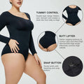 Ladies Long Sleeves Solid Color Daily Bodysuit 32739 - SWEETKAMA