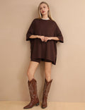 Ladies Loose Top and Shorts 2PCS Casual Tee Set SKST23129 - SWEETKAMA