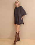 Ladies Loose Top and Shorts 2PCS Casual Tee Set SKST23129 - SWEETKAMA