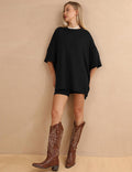 Ladies Loose Top and Shorts 2PCS Casual Tee Set SKST23129 - SWEETKAMA