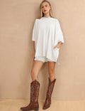 Ladies Loose Top and Shorts 2PCS Casual Tee Set SKST23129 - SWEETKAMA
