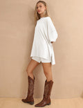 Ladies Loose Top and Shorts 2PCS Casual Tee Set SKST23129 - SWEETKAMA