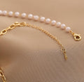 Ladies Lux Golden Beads and Pearl Necklace SKAJ001 - SWEETKAMA