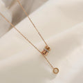 Ladies Lux Golden Chain Pendant Necklace SKAJ011 - SWEETKAMA