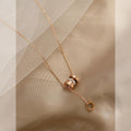 Ladies Lux Golden Chain Pendant Necklace SKAJ011 - SWEETKAMA
